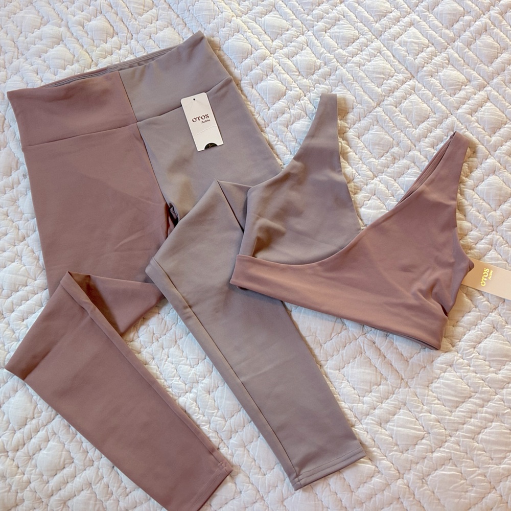 Purple + Pink Colorblock Set